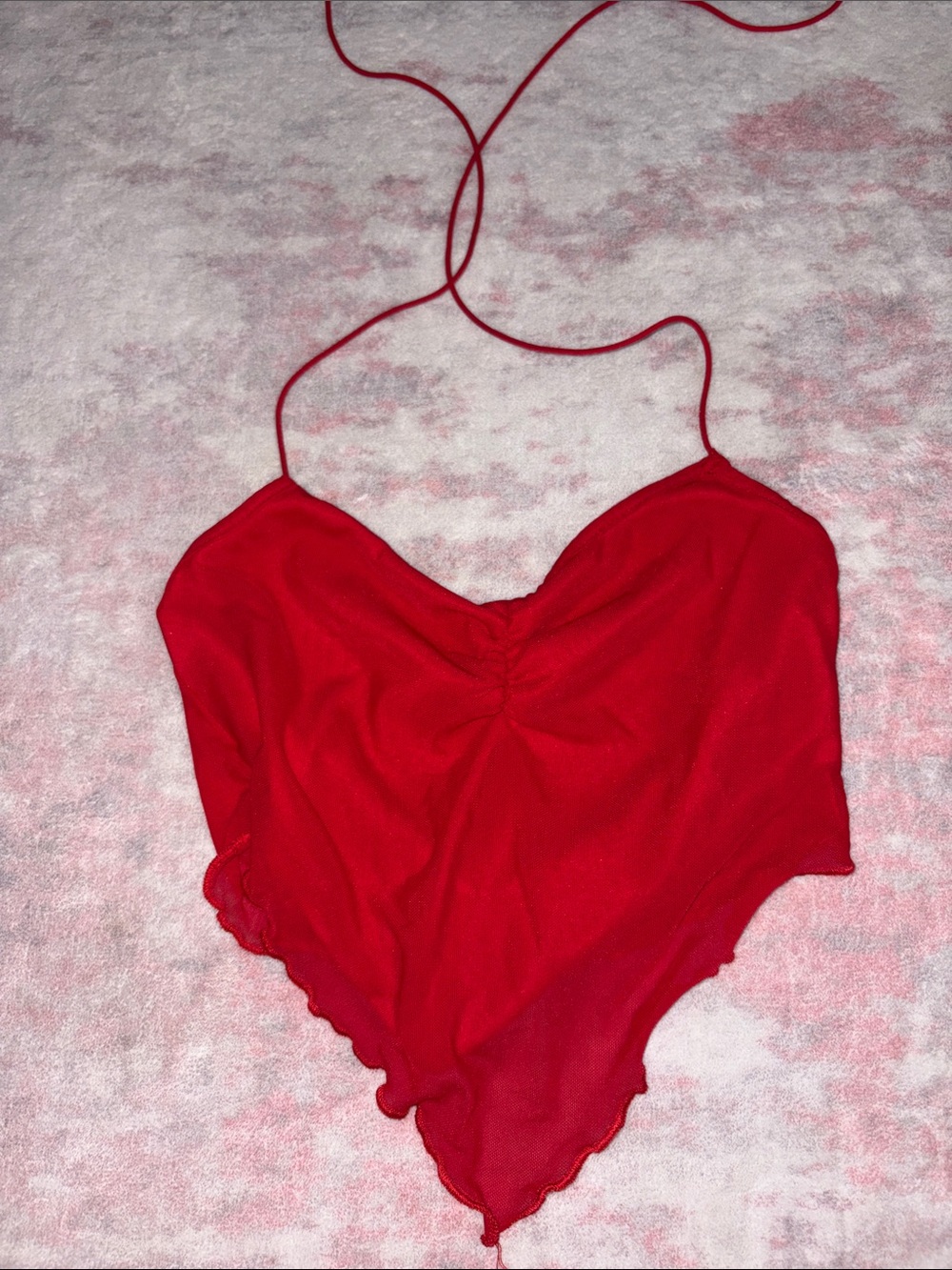 Red Halter Crop top